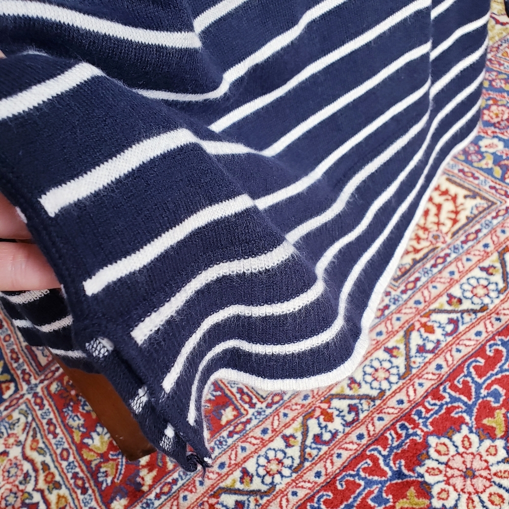 Loft sweater. Navy and white. Size Small.